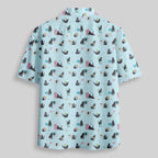 Chemise Hawaïenne à Poche - Chat au Travail