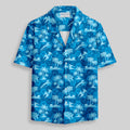 Chemise Hawaïenne à Poche - Avion Hawaïen Bleu