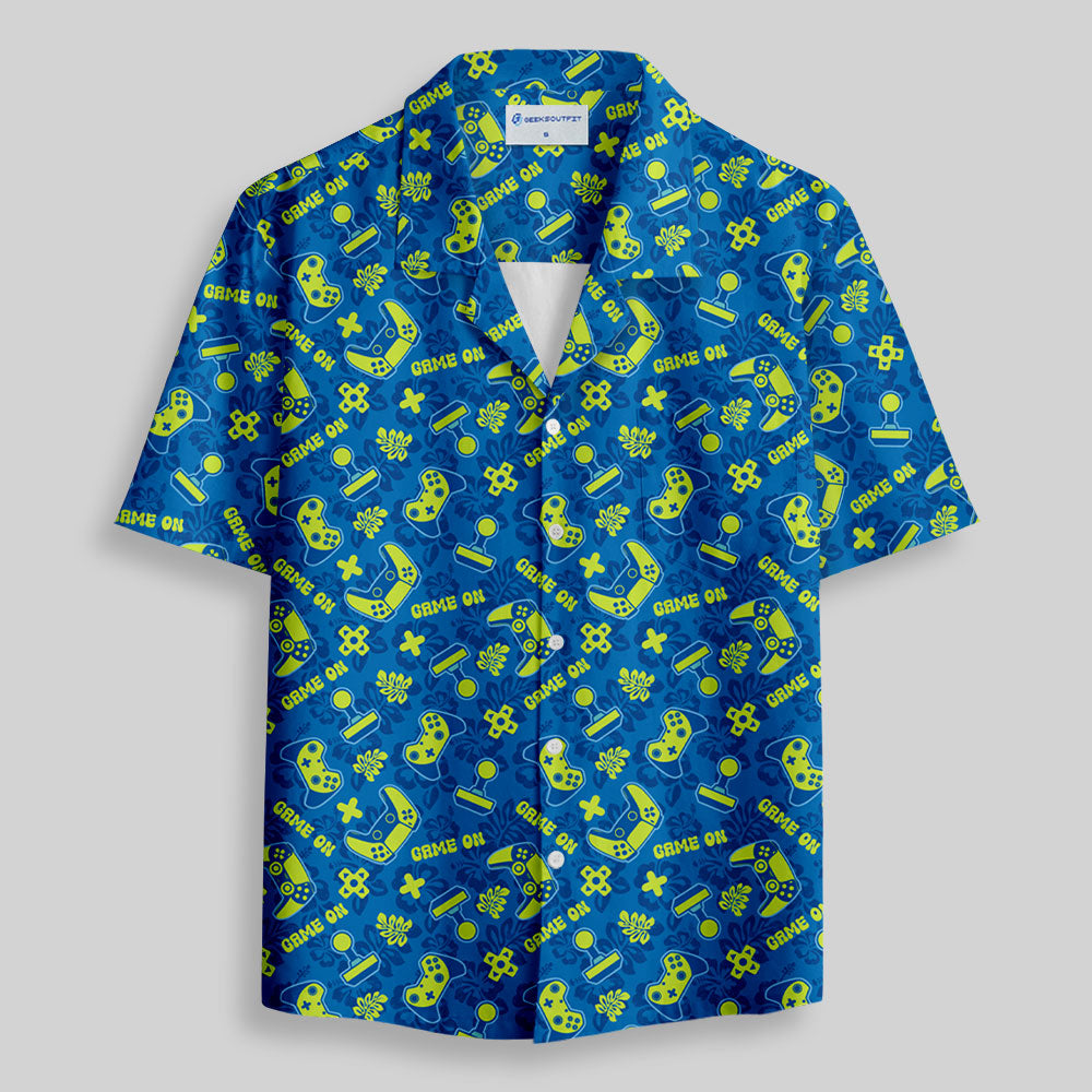 Chemise Hawaïenne à Poche - Partie Lancée Manette Jaune