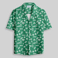Chemise Hawaïenne à Poche - Jeux Rétro Russes Vert