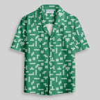 Chemise Hawaïenne à Poche - Jeux Rétro Russes Vert