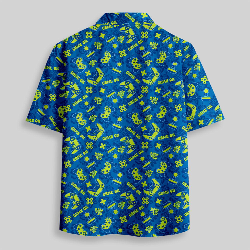 Chemise Hawaïenne à Poche - Partie Lancée Manette Jaune