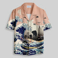 Chemise Hawaïenne à Poche - Silhouette Urbaine de l'Empire Galactique Walker