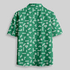 Chemise Hawaïenne à Poche - Jeux Rétro Russes Vert