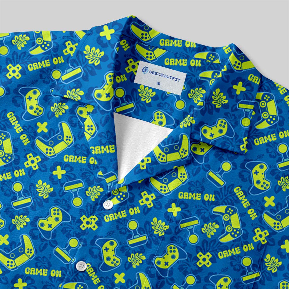 Chemise Hawaïenne à Poche - Partie Lancée Manette Jaune