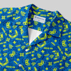 Chemise Hawaïenne à Poche - Partie Lancée Manette Jaune