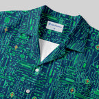 Chemise Hawaïenne à Poche - Carte Circuit Défectueuse Verte