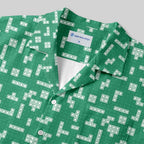 Chemise Hawaïenne à Poche - Jeux Rétro Russes Vert