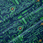 Chemise Hawaïenne à Poche - Carte Circuit Défectueuse Verte