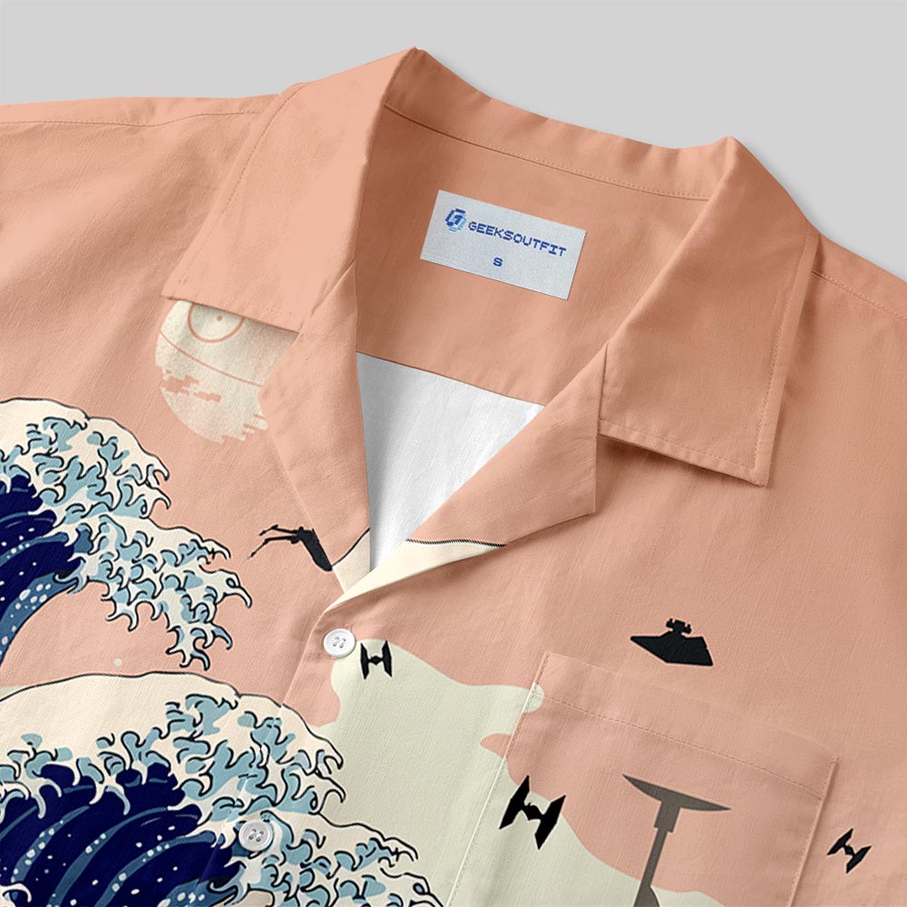 Chemise Hawaïenne à Poche - Silhouette Urbaine de l'Empire Galactique Walker