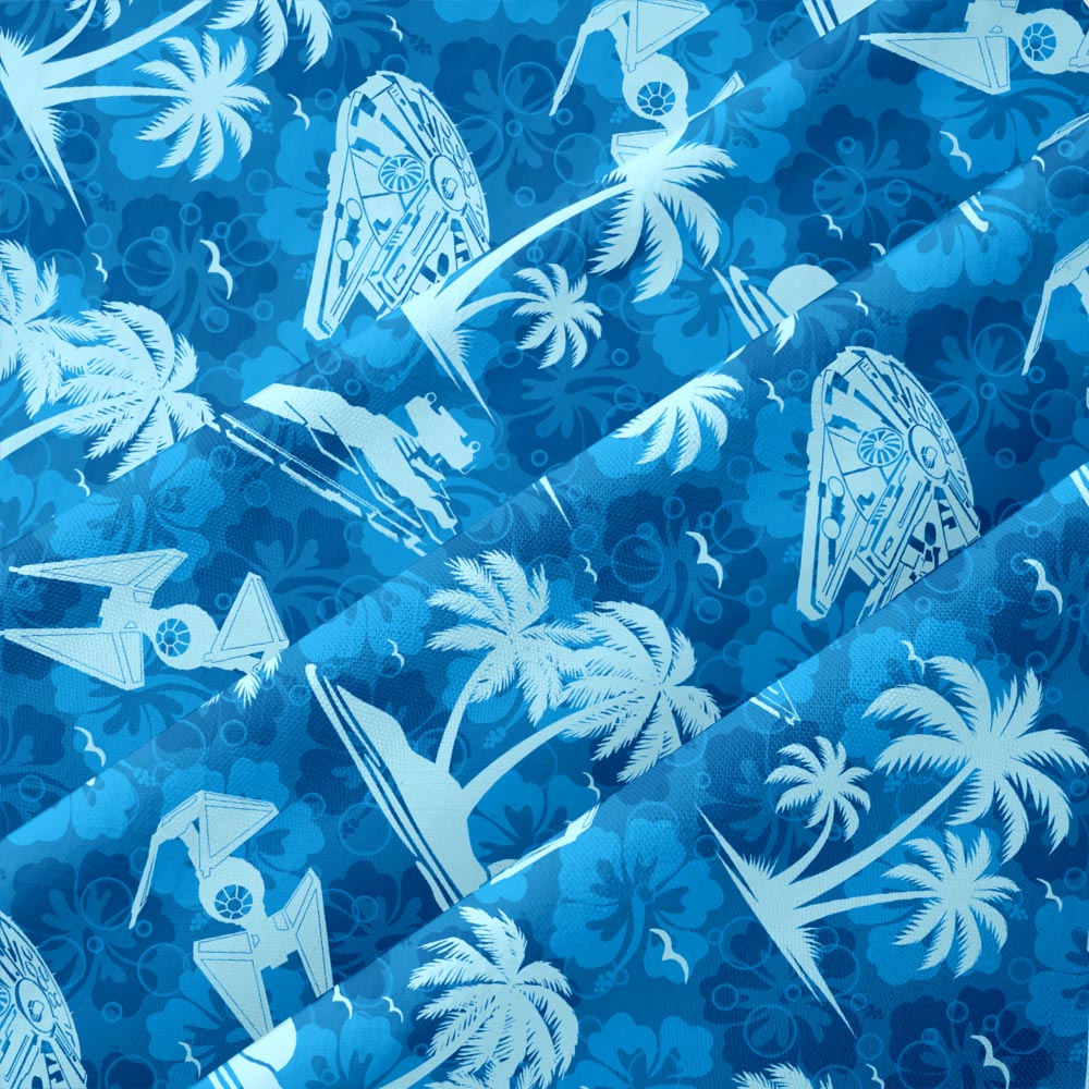 Chemise Hawaïenne à Poche - Avion Hawaïen Bleu