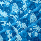 Chemise Hawaïenne à Poche - Avion Hawaïen Bleu