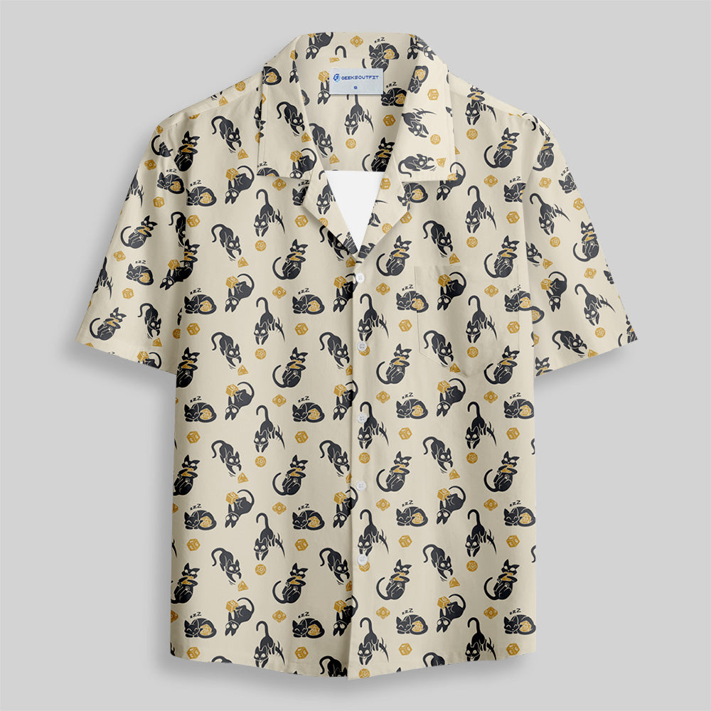 Chemise Hawaïenne à Poche - Chats du Coup Critique