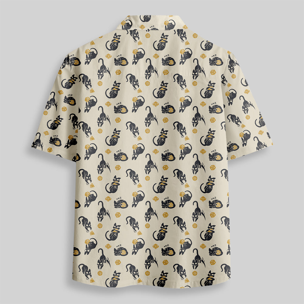 Chemise Hawaïenne à Poche - Chats du Coup Critique