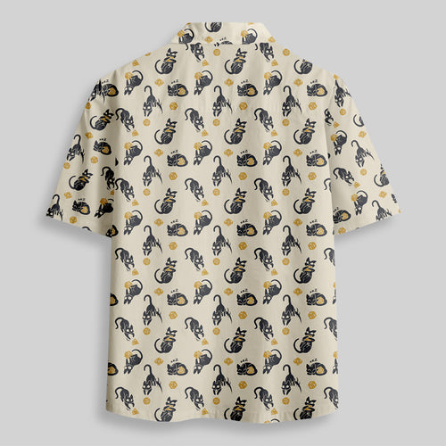 Chemise Hawaïenne à Poche - Chats du Coup Critique