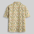 Chemise Hawaïenne à Poche - Dés de JDR Plantes Blanc Cassé