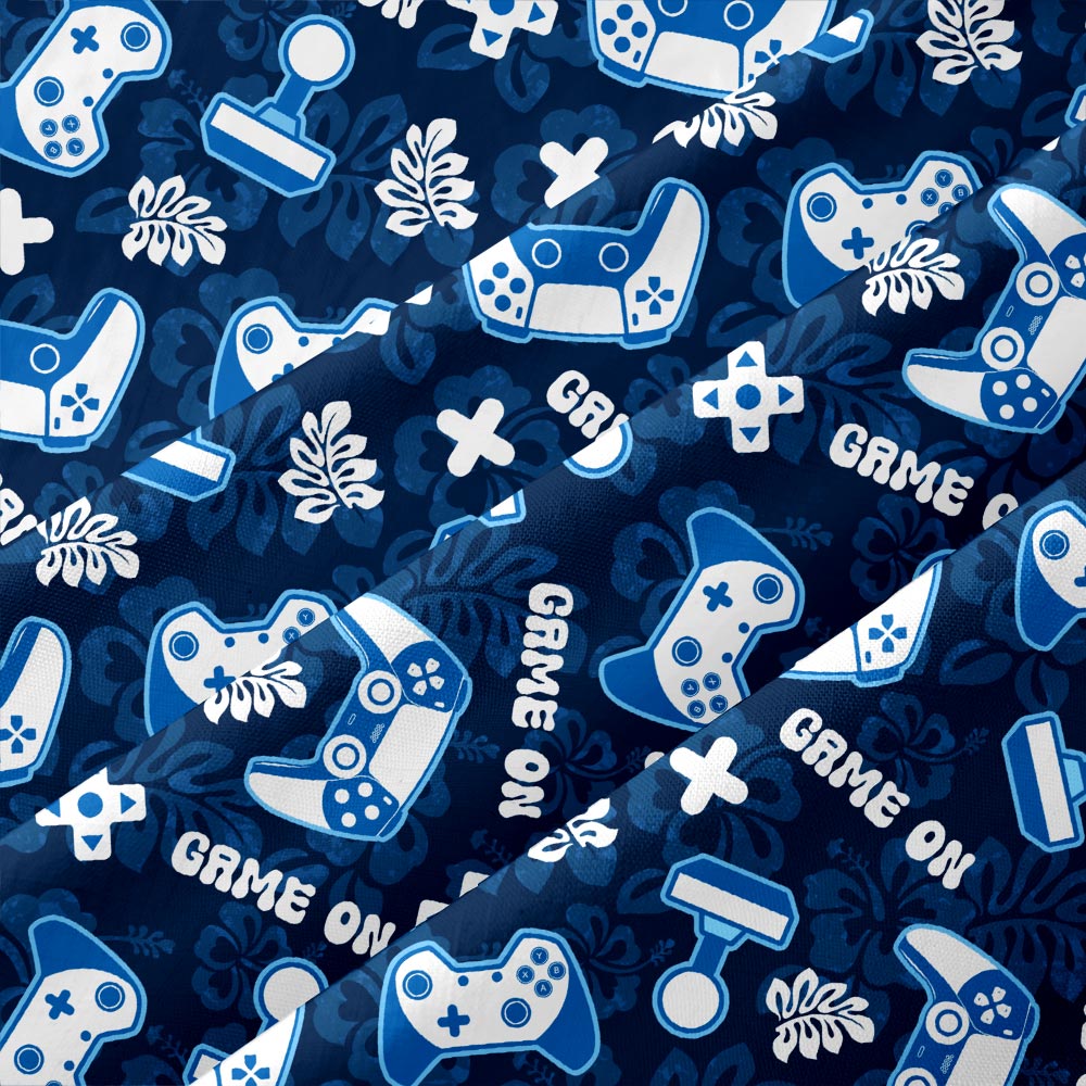 Chemise Hawaïenne à Poche - Partie Lancée Manette Bleue