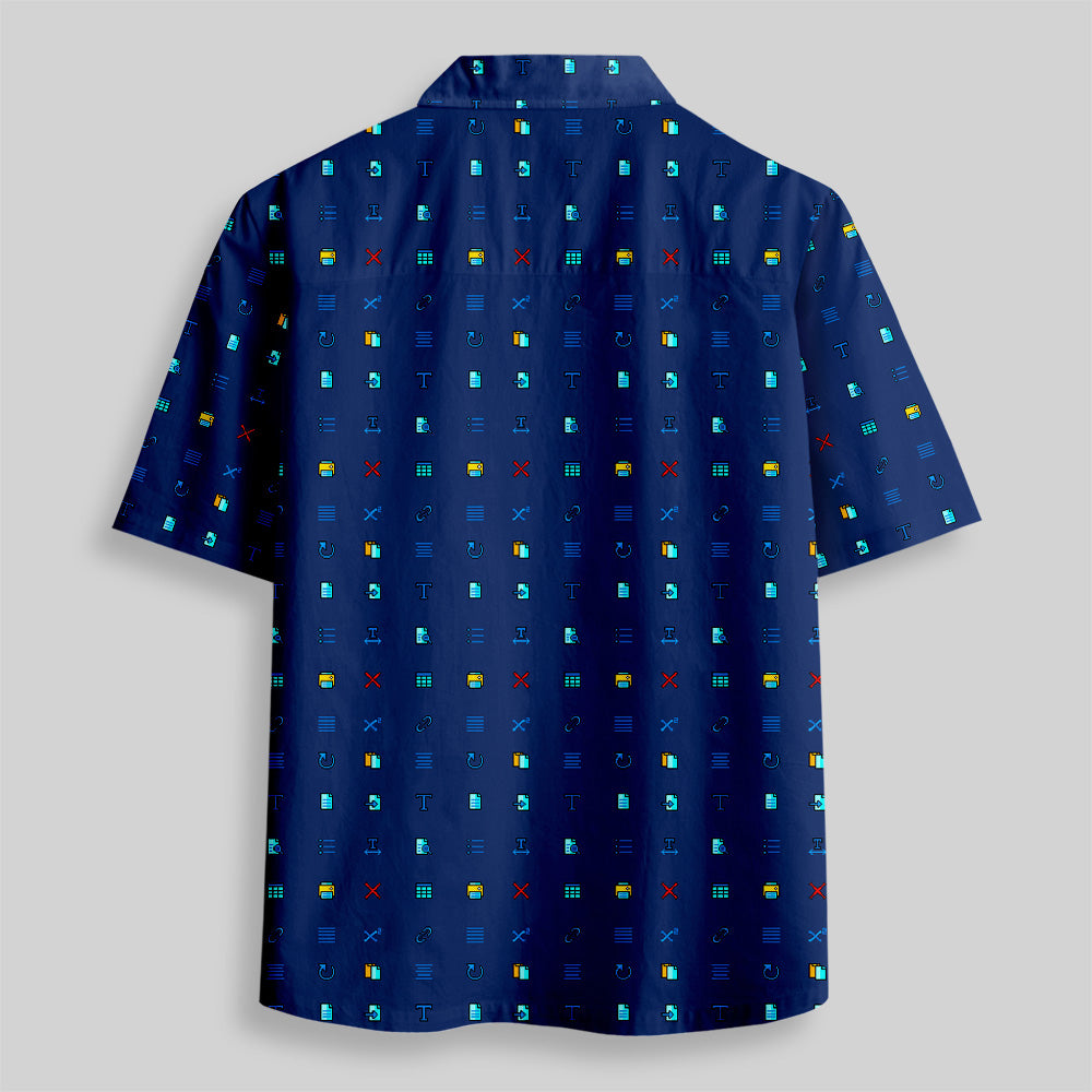 Chemise Hawaïenne à Poche - Icônes Technologiques