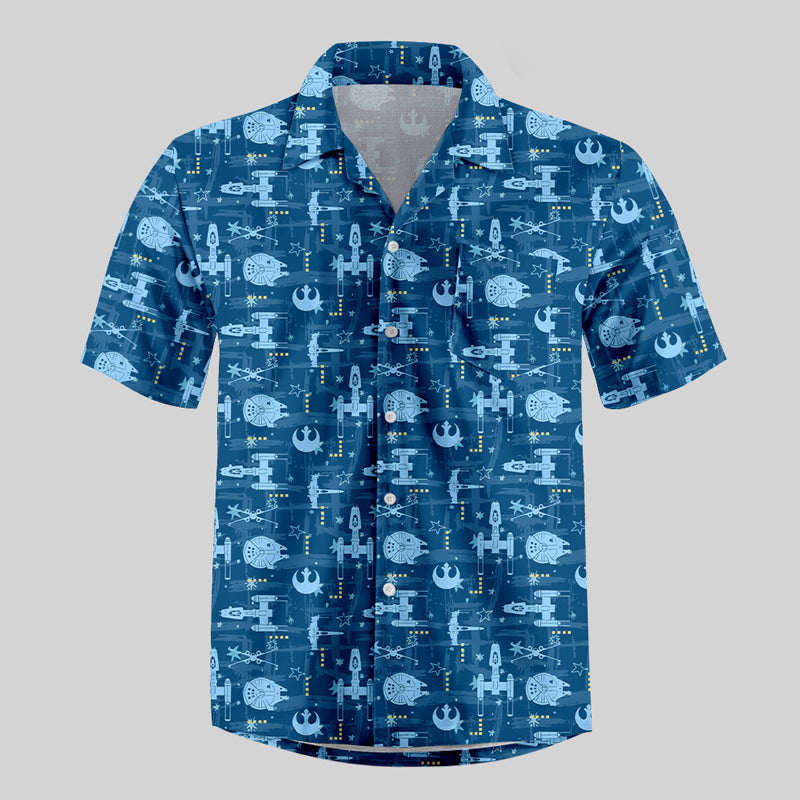 Chemise Hawaïenne à Poche - Odyssée de l'Espace