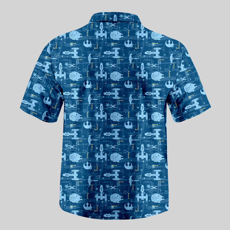 Chemise Hawaïenne à Poche - Odyssée de l'Espace