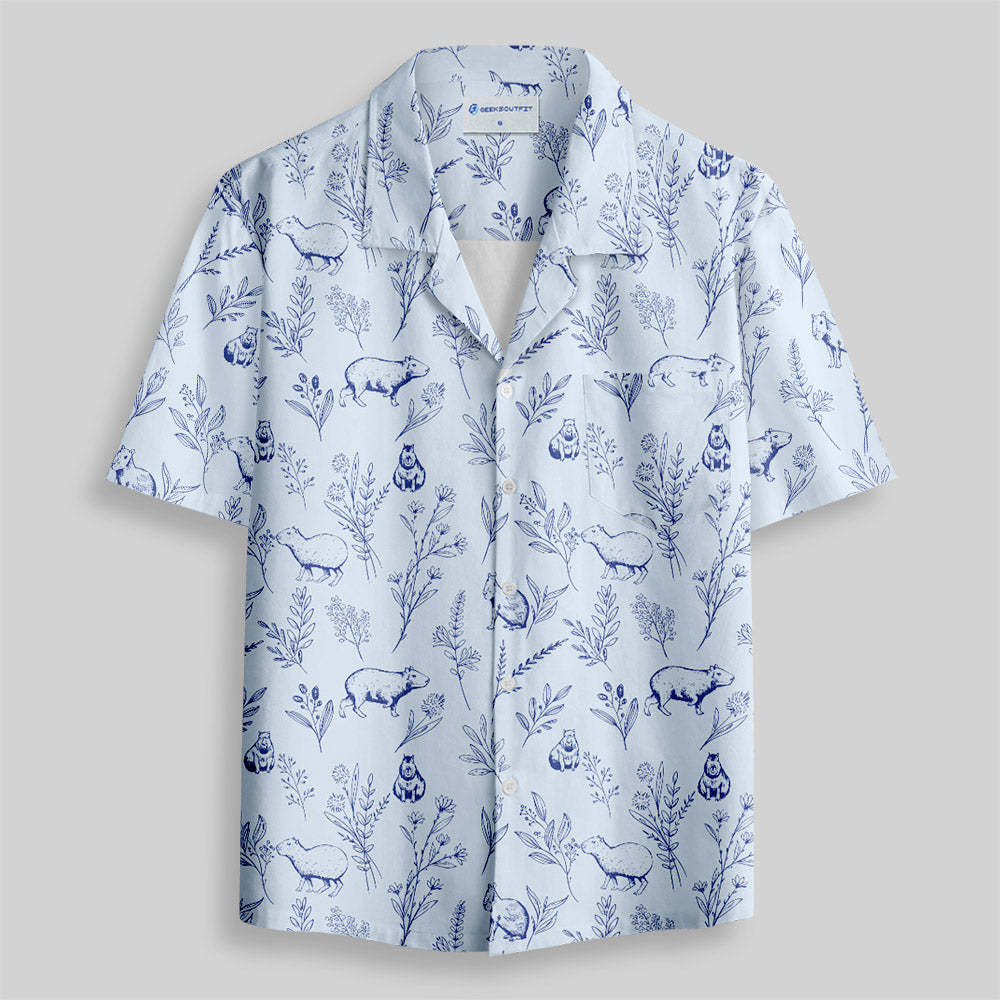 Chemise Hawaïenne à Poche - Le Capybara