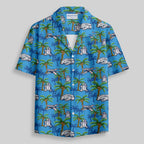 Chemise Hawaïenne à Poche - Espace Pixel Science-Fiction