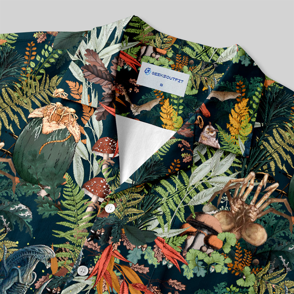 Chemise Hawaïenne à Poche - Extraterrestre de la Jungle