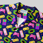 Chemise Hawaïenne à Poche - Manette de Jeu en Biscuit Sablé