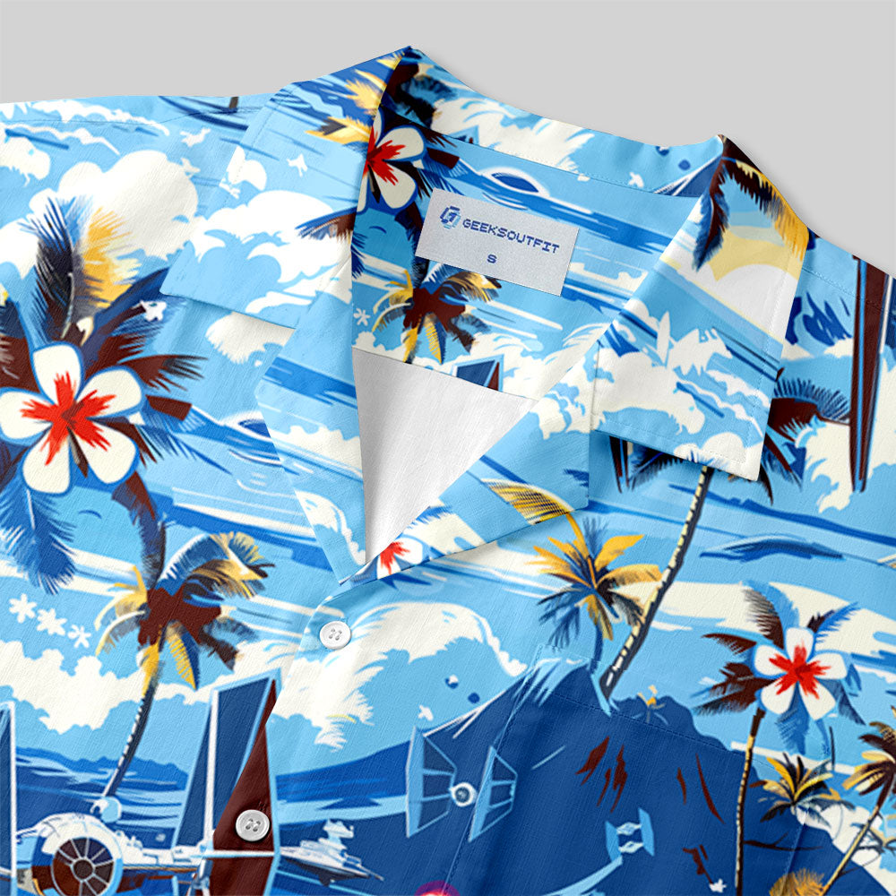 Chemise Hawaïenne à Poche - Chasseur TIE Plage de Hawaii