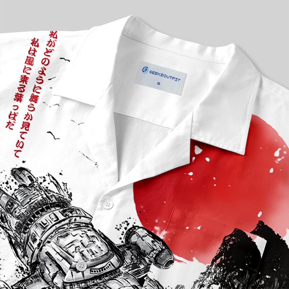 Chemise Hawaïenne à Poche - Encre Céleste Luciole