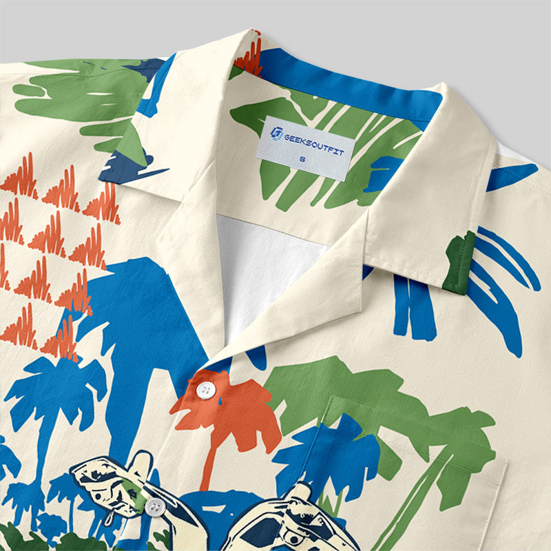 Chemise Hawaïenne à Poche - En Route vers le Futur