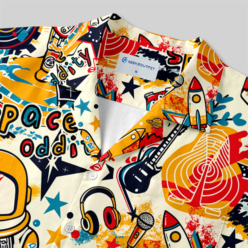 Chemise Hawaïenne à Poche - Étrangeté Spatiale
