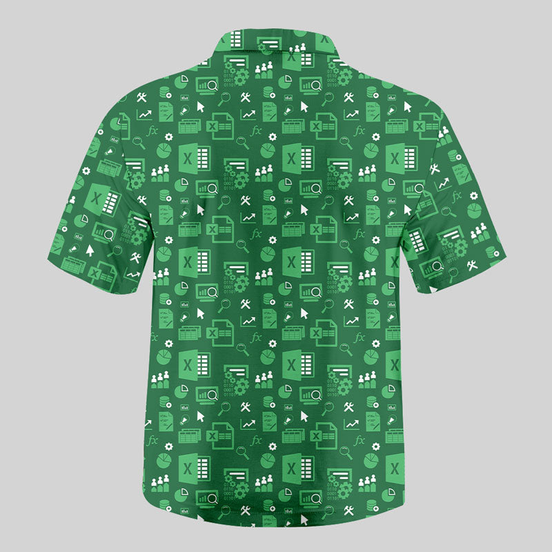 Chemise Hawaïenne à Poche - Élégance Tableur Excel Deux