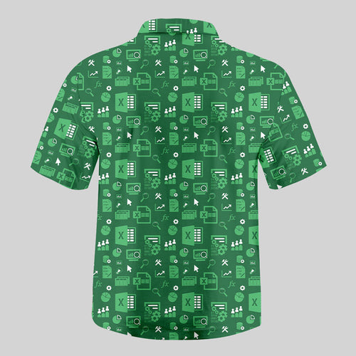 Chemise Hawaïenne à Poche - Élégance Tableur Excel Deux