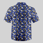 Chemise Hawaïenne à Poche - Aventure de Blocs Pixel
