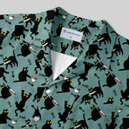 Chemise Hawaïenne à Poche - Chaton Coquin