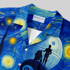 Chemise Hawaïenne à Poche - Robot sous la Nuit Étoilée