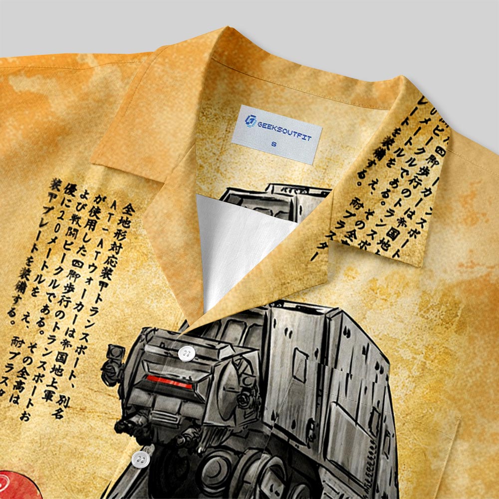 Chemise Hawaïenne à Poche - Guerres Spatiales Ukiyo-e Walker