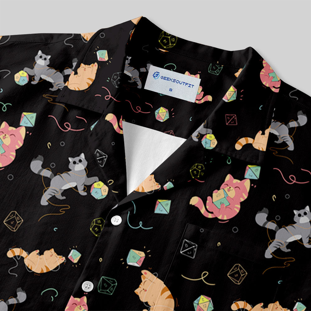 Chemise Hawaïenne à Poche - Chat aux Dés de JDR