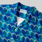 Chemise Hawaïenne à Poche - Cabine Téléphonique Bleue