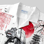 Chemise Hawaïenne à Poche - Marcheur à l'Encre