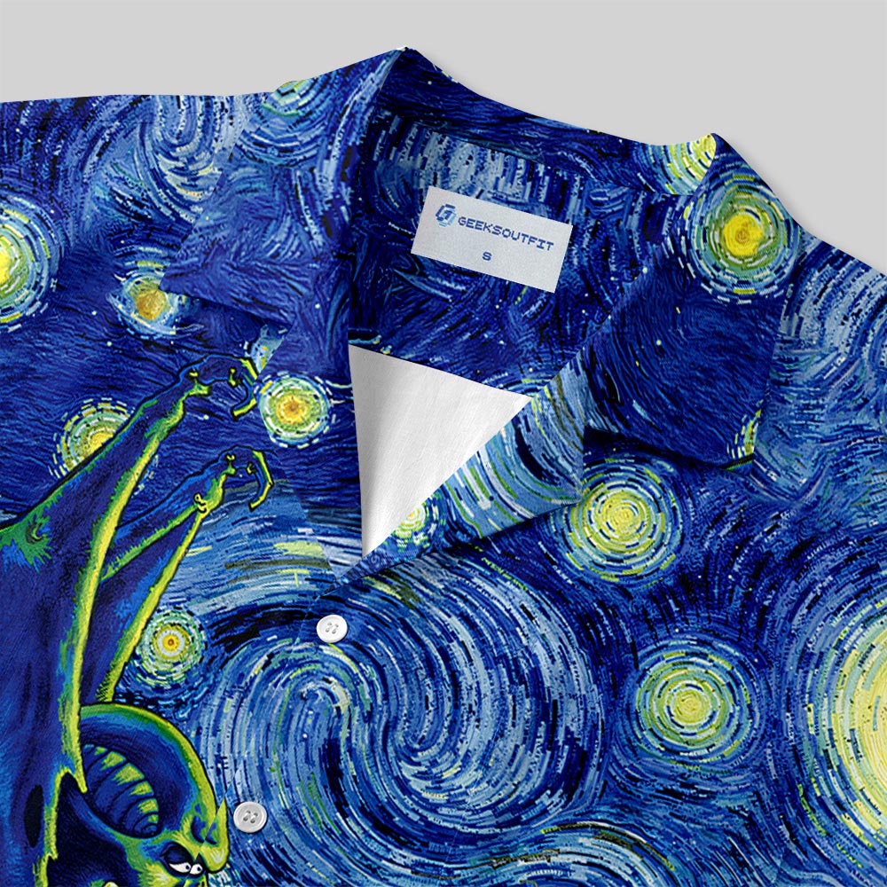 Chemise Hawaïenne à Poche - Cthulhu Nuit Étoilée