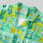 Chemise Hawaïenne à Poche - Tiki Hawaïen Traditionnel Vert