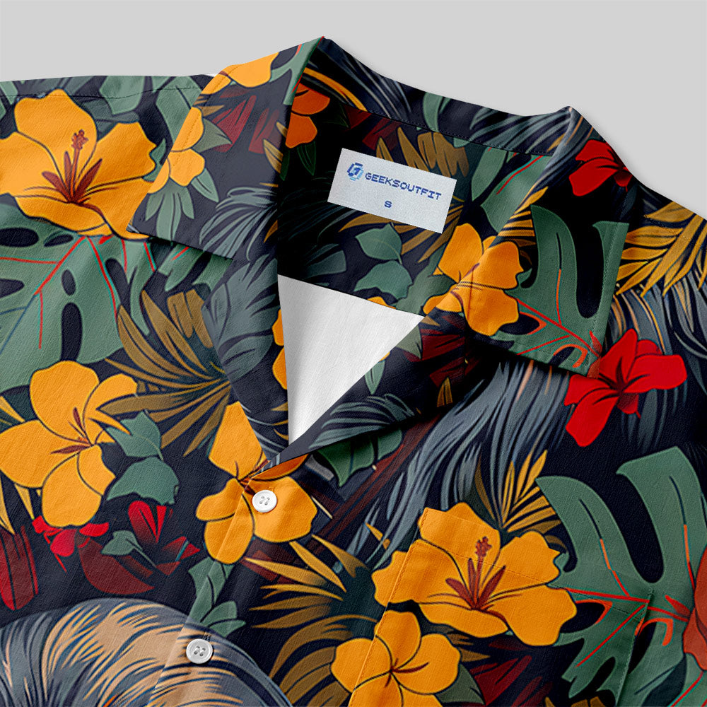 Chemise Hawaïenne à Poche - Chewie Fleurs et Arbres