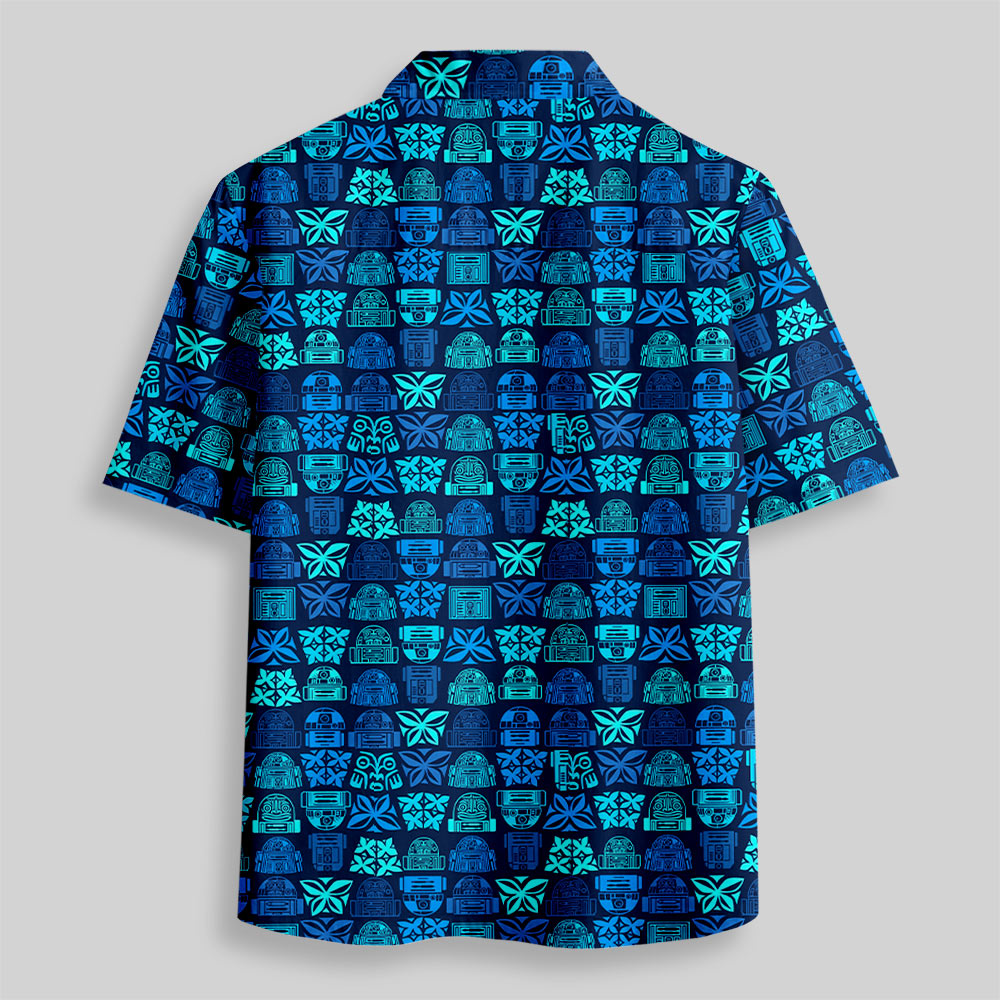 Chemise Hawaïenne à Poche - Motif Hawaïen Robot