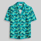 Chemise Hawaïenne à Poche - Avion Hawaïen Vert