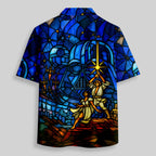 Chemise Hawaïenne à Poche - Grilles de Vitrail de l'Empire Spatial