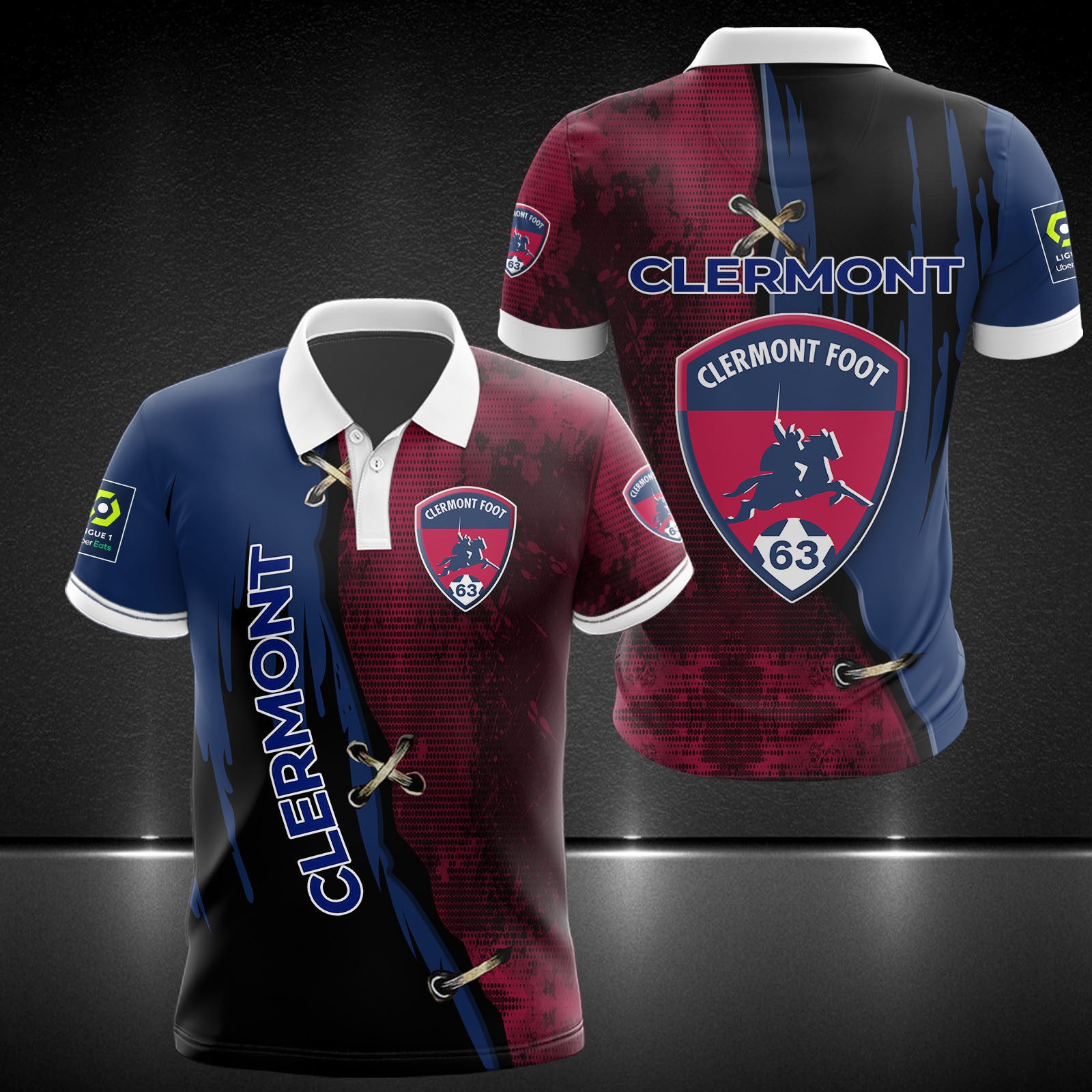 Polo Clermont Foot Auvergne 63 02 - Polo Football de Ligue 2