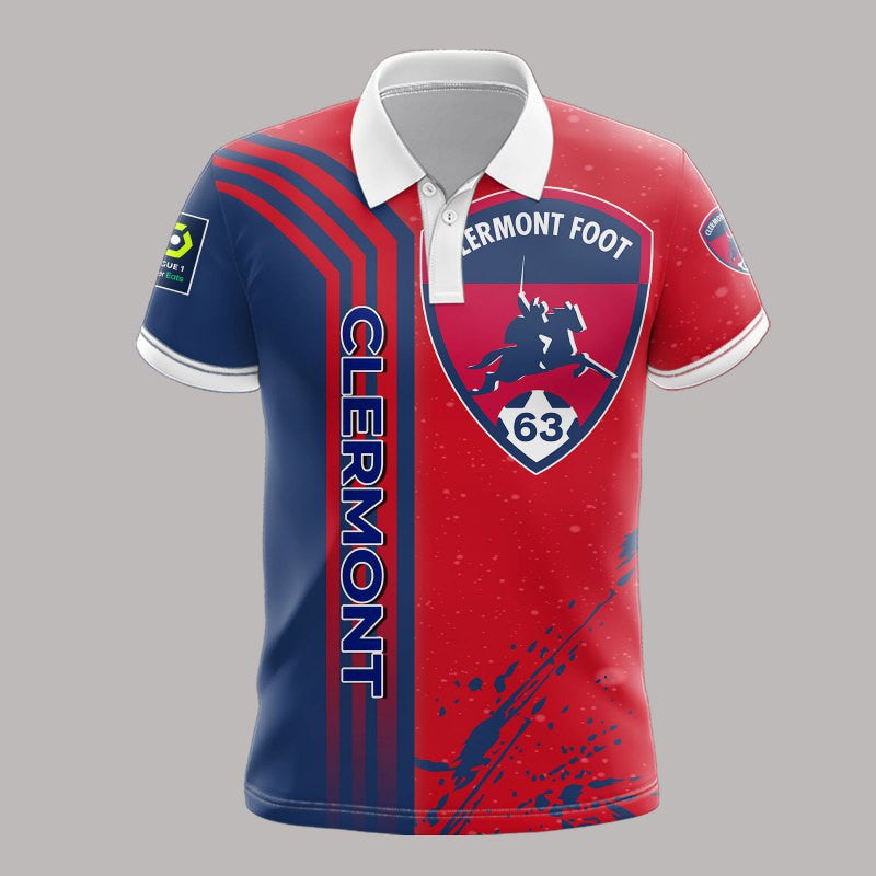 Polo Clermont Foot Auvergne 63 04 - Polo Football de Ligue 2