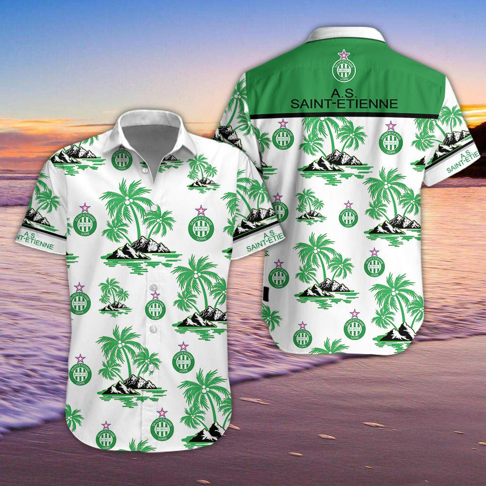 Chemise hawaïenne AS Saint-Étienne 03 - Chemise Aloha Ligue 1